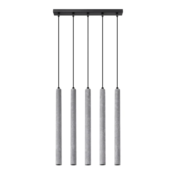 Lampa wisząca PASTELO 5L beton SL.1274 - Sollux Lighting