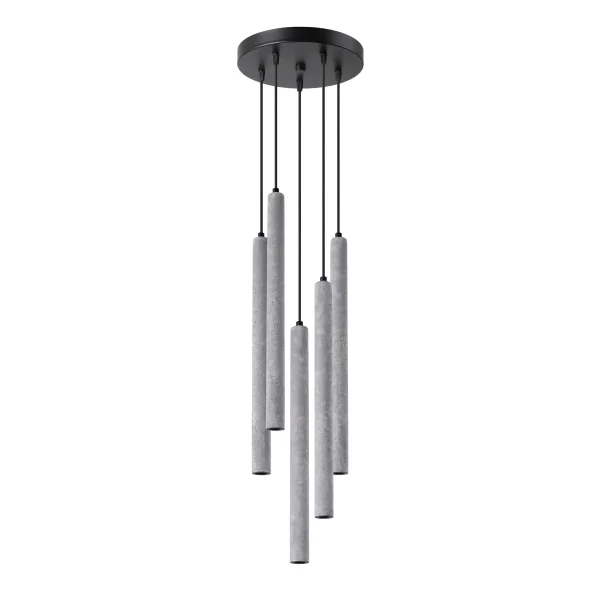 Lampa wisząca PASTELO 5P beton SL.1275 - Sollux Lighting