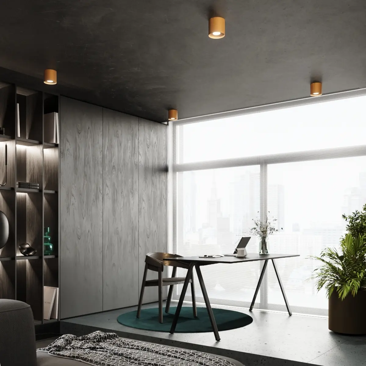 Plafon MIKA złoty SL.1283 - Sollux Lighting - obrazek 10