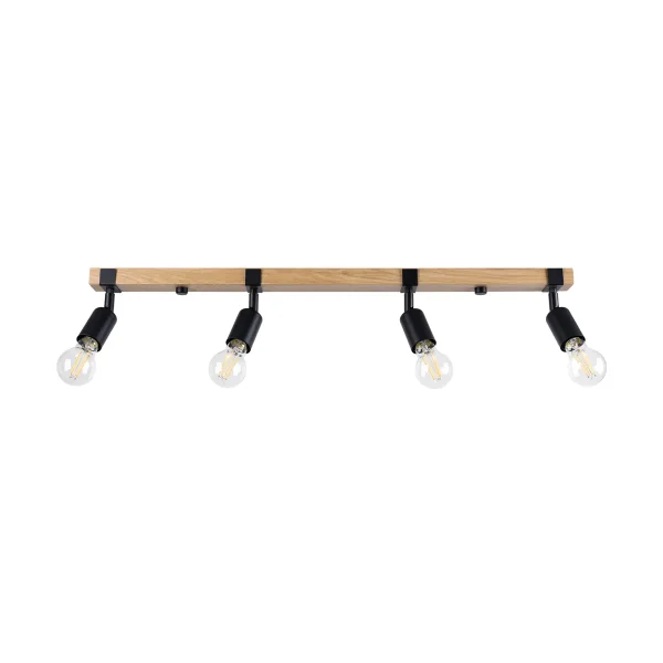 Plafon ZUCA 4 czarny SL.1298 - Sollux Lighting