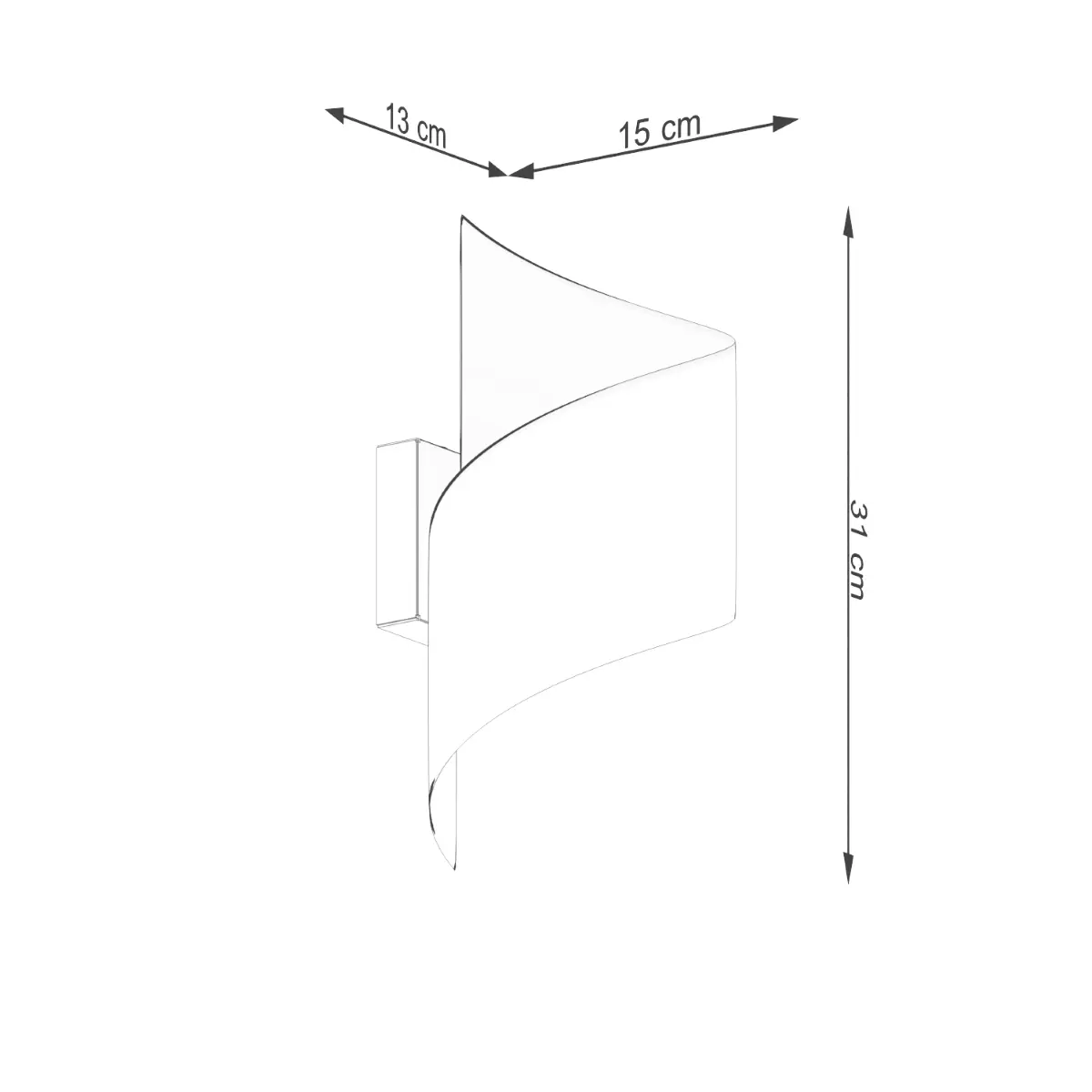 Kinkiet TALASSA biały SL.1308 - Sollux Lighting - obrazek 7