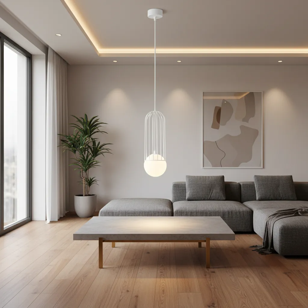 Lampa wisząca BRINA 1 biała SL.1331 - Sollux Lighting - obrazek 2