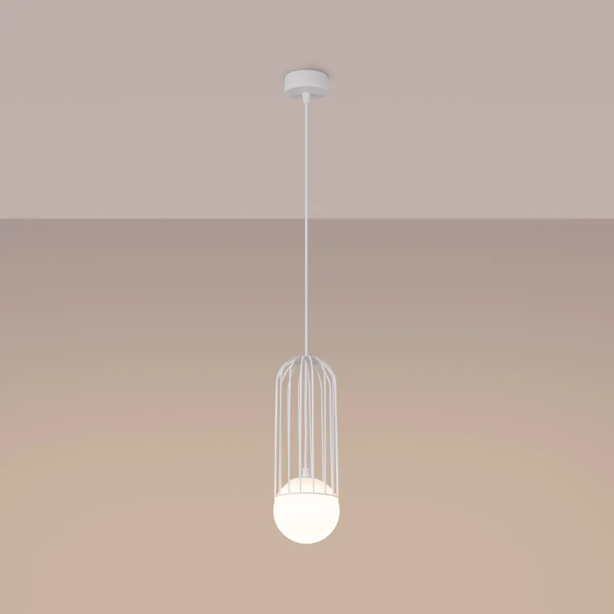 Lampa wisząca BRINA 1 biała SL.1331 - Sollux Lighting - obrazek 4