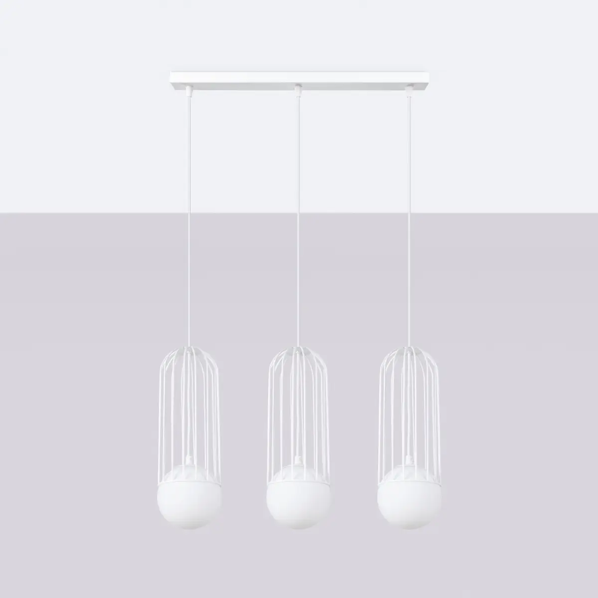 Lampa wisząca BRINA 3L biała SL.1333 - Sollux Lighting - obrazek 3
