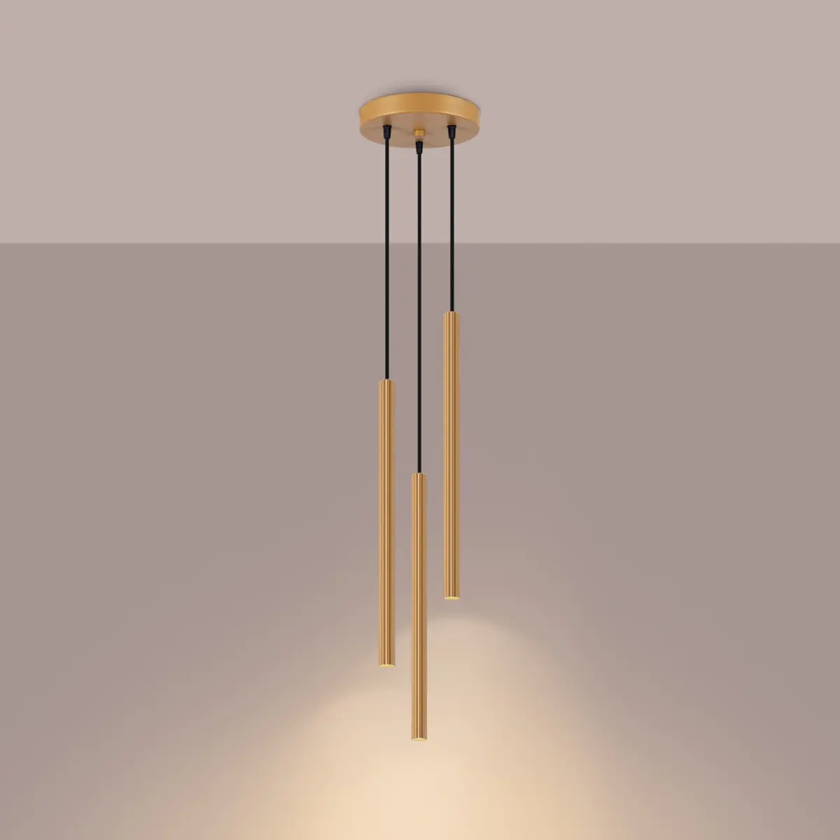 Lampa wisząca ARCHE 3P złota SL.1342 - Sollux Lighting - obrazek 4