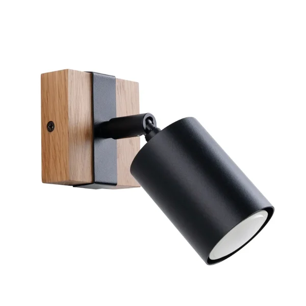 Kinkiet FAGER 1 czarny SL.1343 - Sollux Lighting