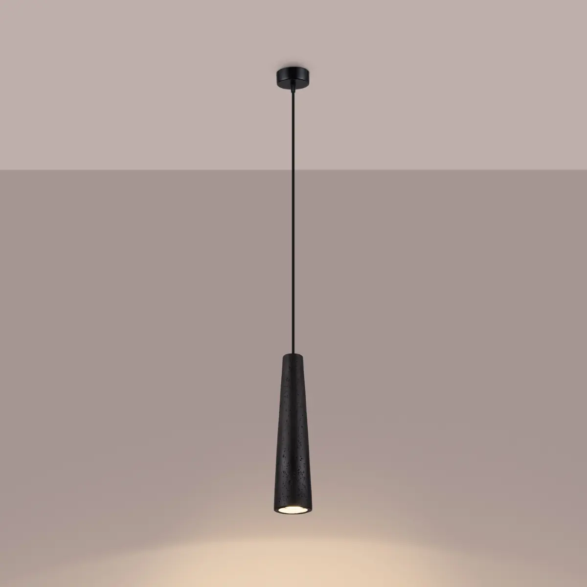 Lampa wisząca ELECTRA czarna beton SL.1355 - Sollux Lighting - obrazek 4