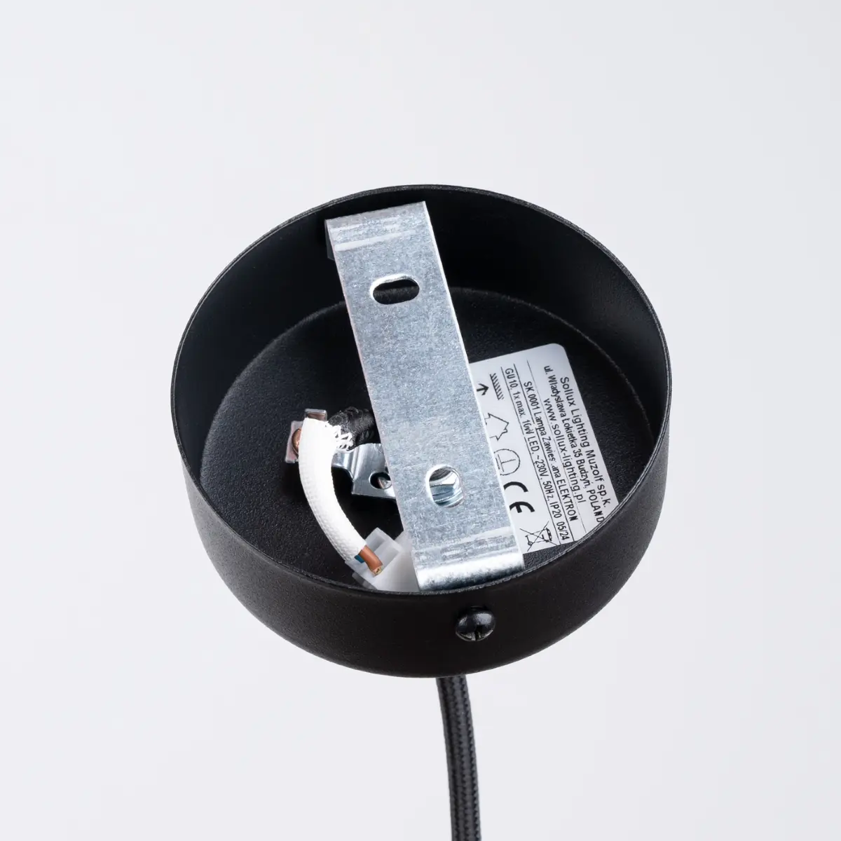 Lampa wisząca ELECTRA czarna beton SL.1355 - Sollux Lighting - obrazek 5