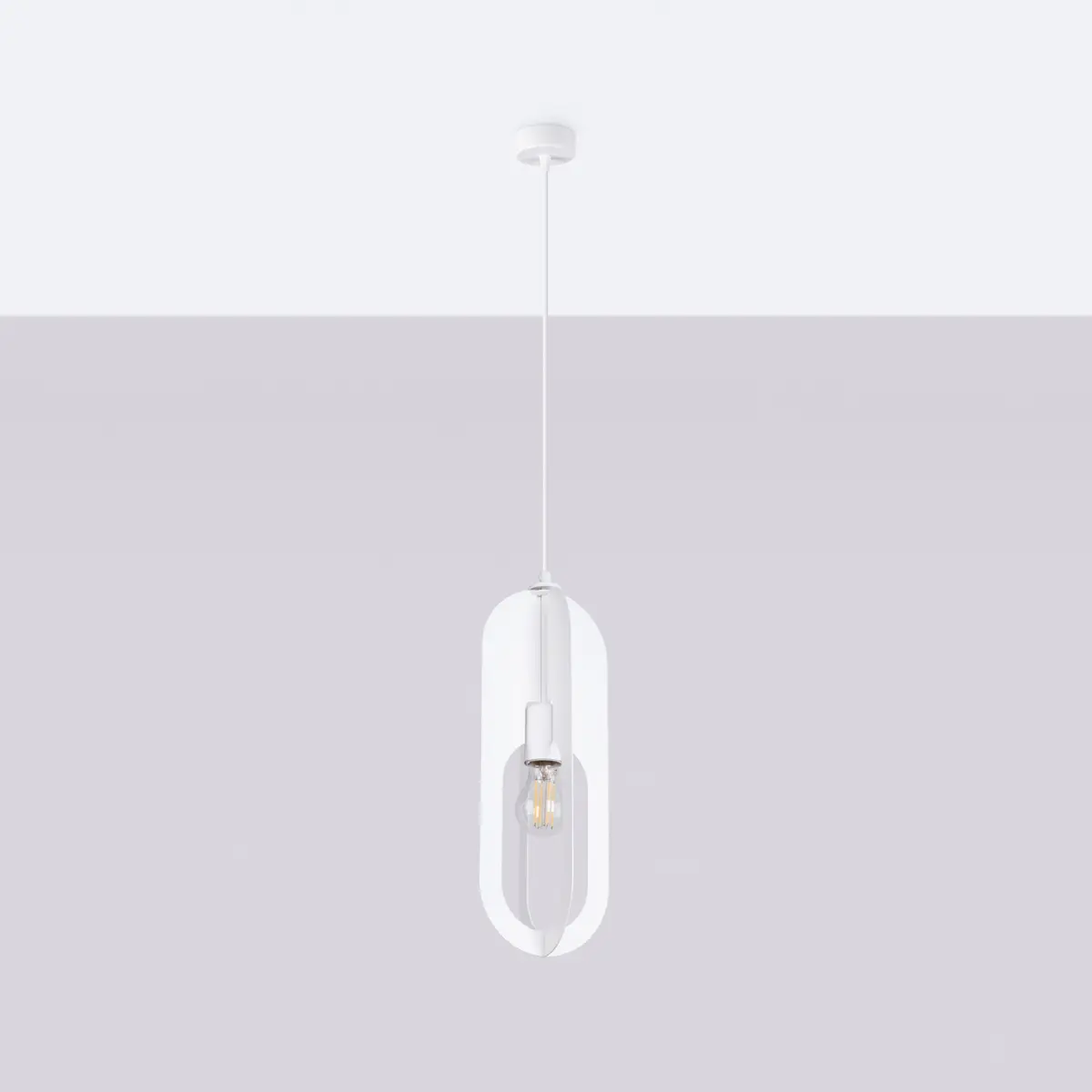 Lampa wisząca NICUS 1 biała SL.1360 - Sollux Lighting - obrazek 3