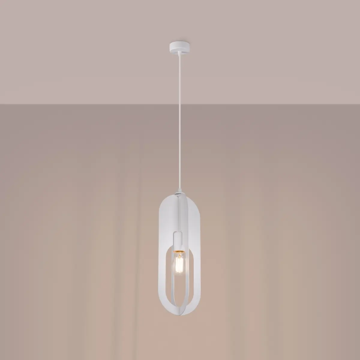 Lampa wisząca NICUS 1 biała SL.1360 - Sollux Lighting - obrazek 4