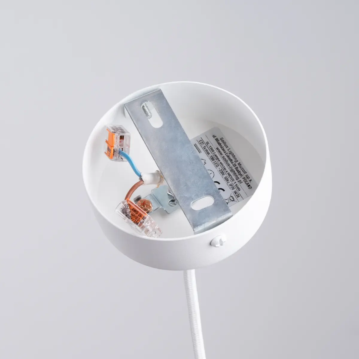 Lampa wisząca NICUS 1 biała SL.1360 - Sollux Lighting - obrazek 5