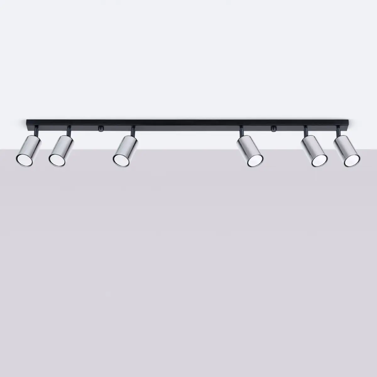 Plafon WINX 6L czarny/chrom SL.1372 - Sollux Lighting - obrazek 3