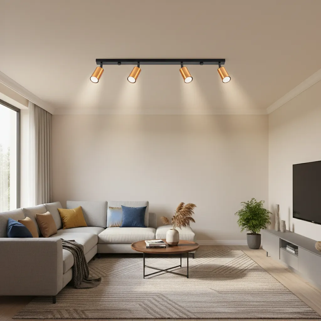 Plafon WINX 4L czarny/miedź SL.1379 - Sollux Lighting - obrazek 2