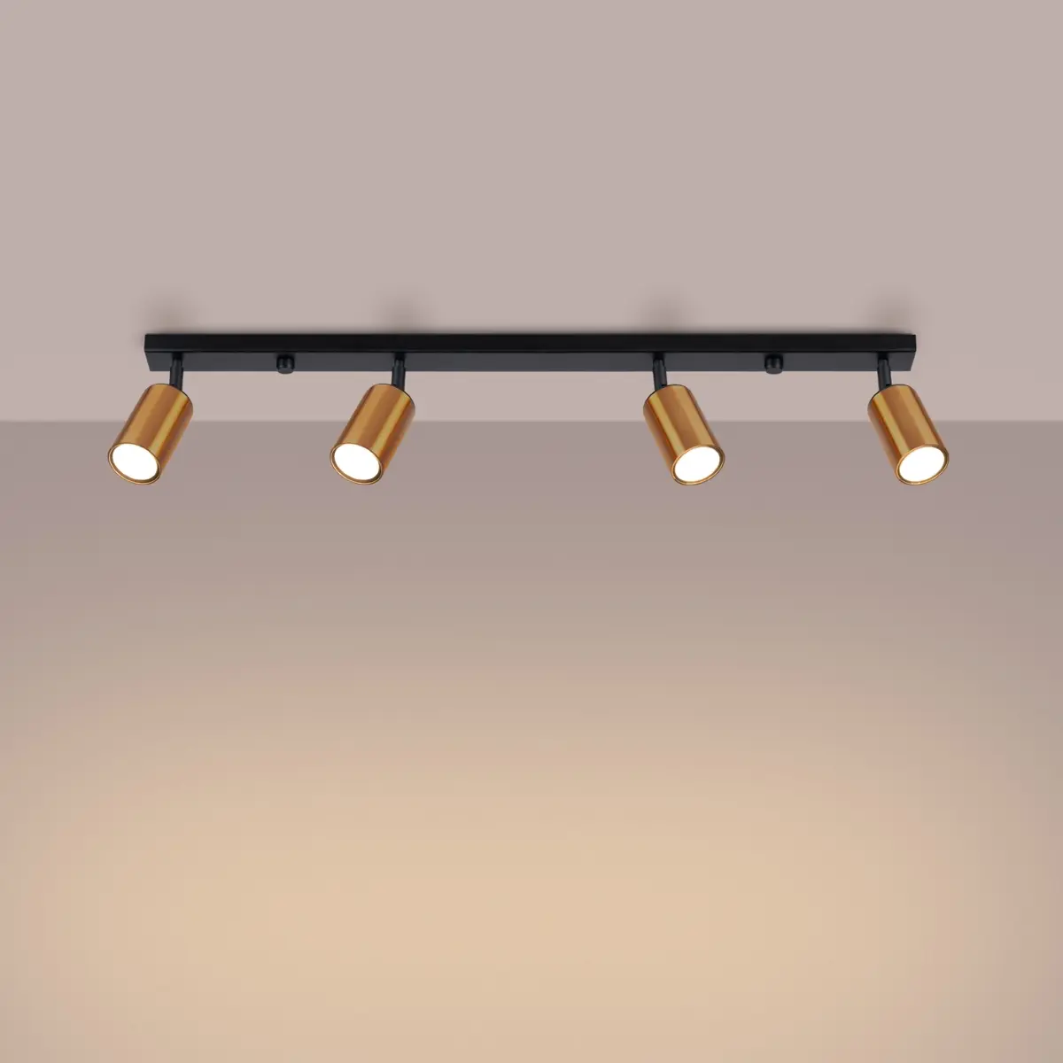 Plafon WINX 4L czarny/miedź SL.1379 - Sollux Lighting - obrazek 4