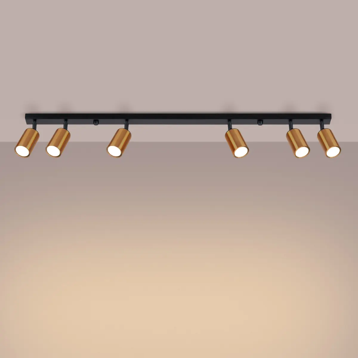 Plafon WINX 6L czarny/miedź SL.1380 - Sollux Lighting - obrazek 4