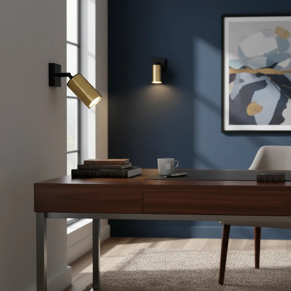 Kinkiet WINX czarny/złoty SL.1382 - Sollux Lighting - obrazek 2