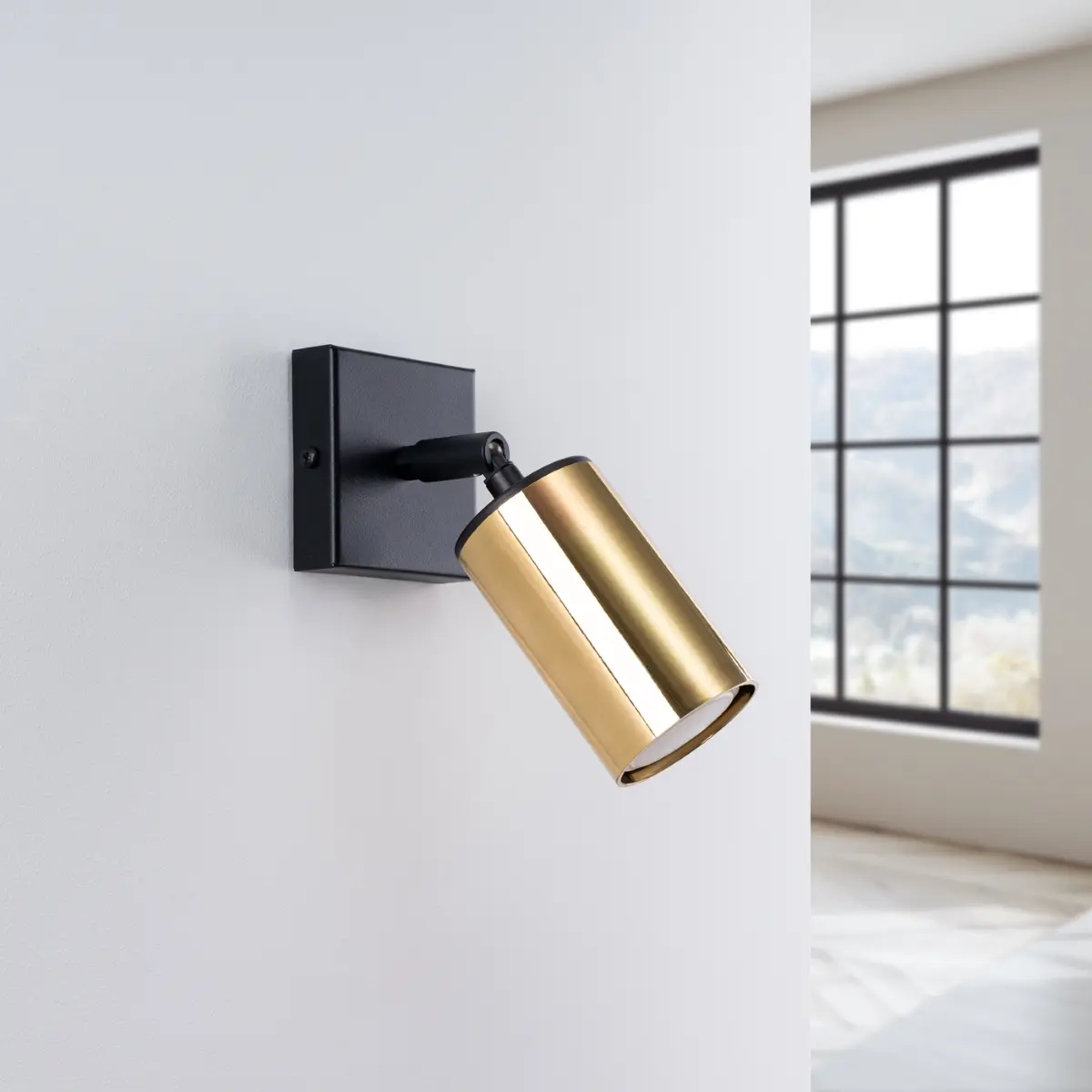 Kinkiet WINX czarny/złoty SL.1382 - Sollux Lighting - obrazek 3