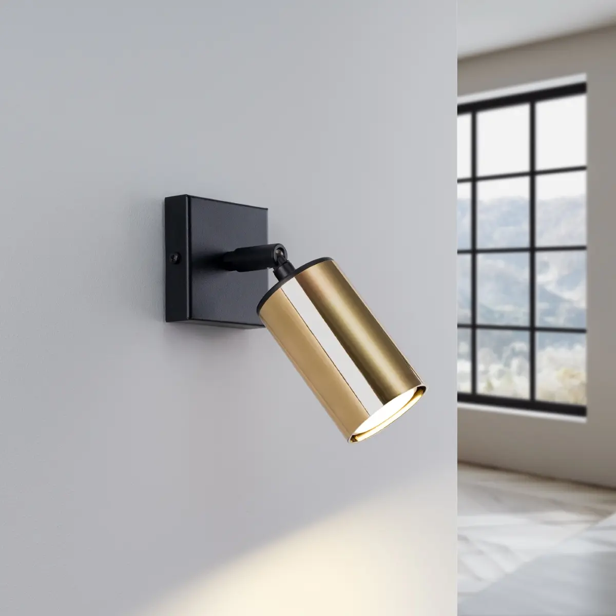 Kinkiet WINX czarny/złoty SL.1382 - Sollux Lighting - obrazek 4