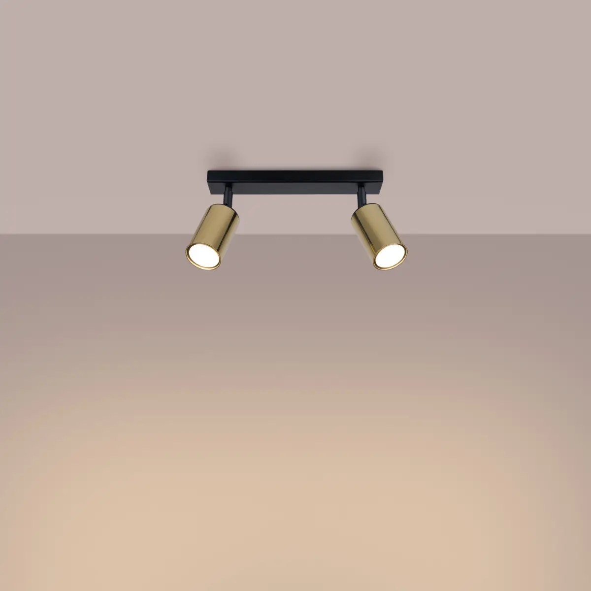 Plafon WINX 2 czarny/złoty SL.1383 - Sollux Lighting - obrazek 4