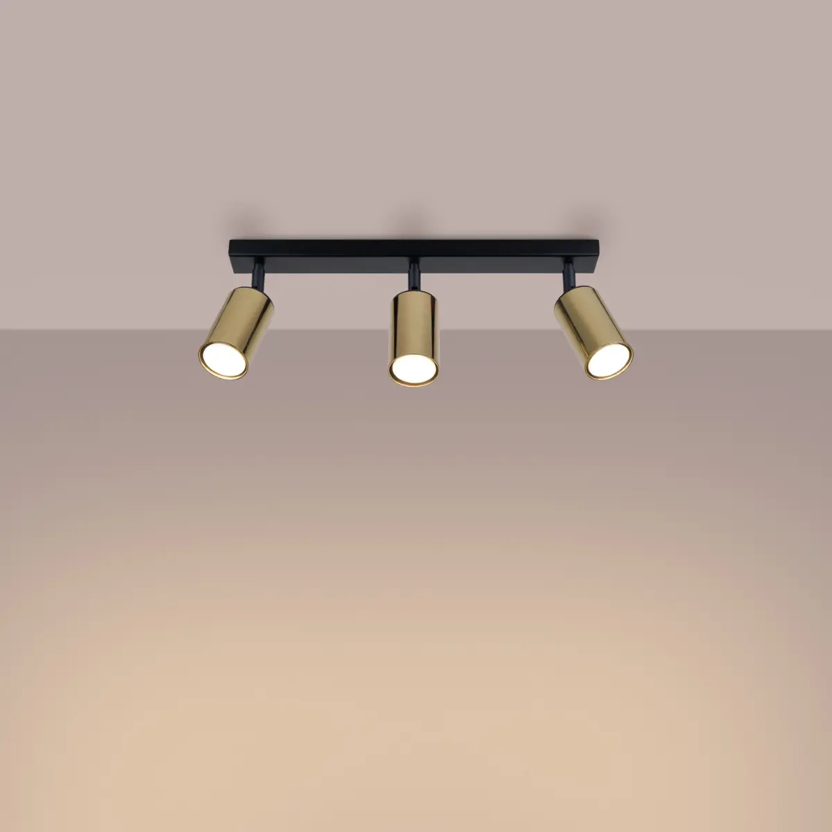 Plafon WINX 3 czarny/złoty SL.1384 - Sollux Lighting - obrazek 4