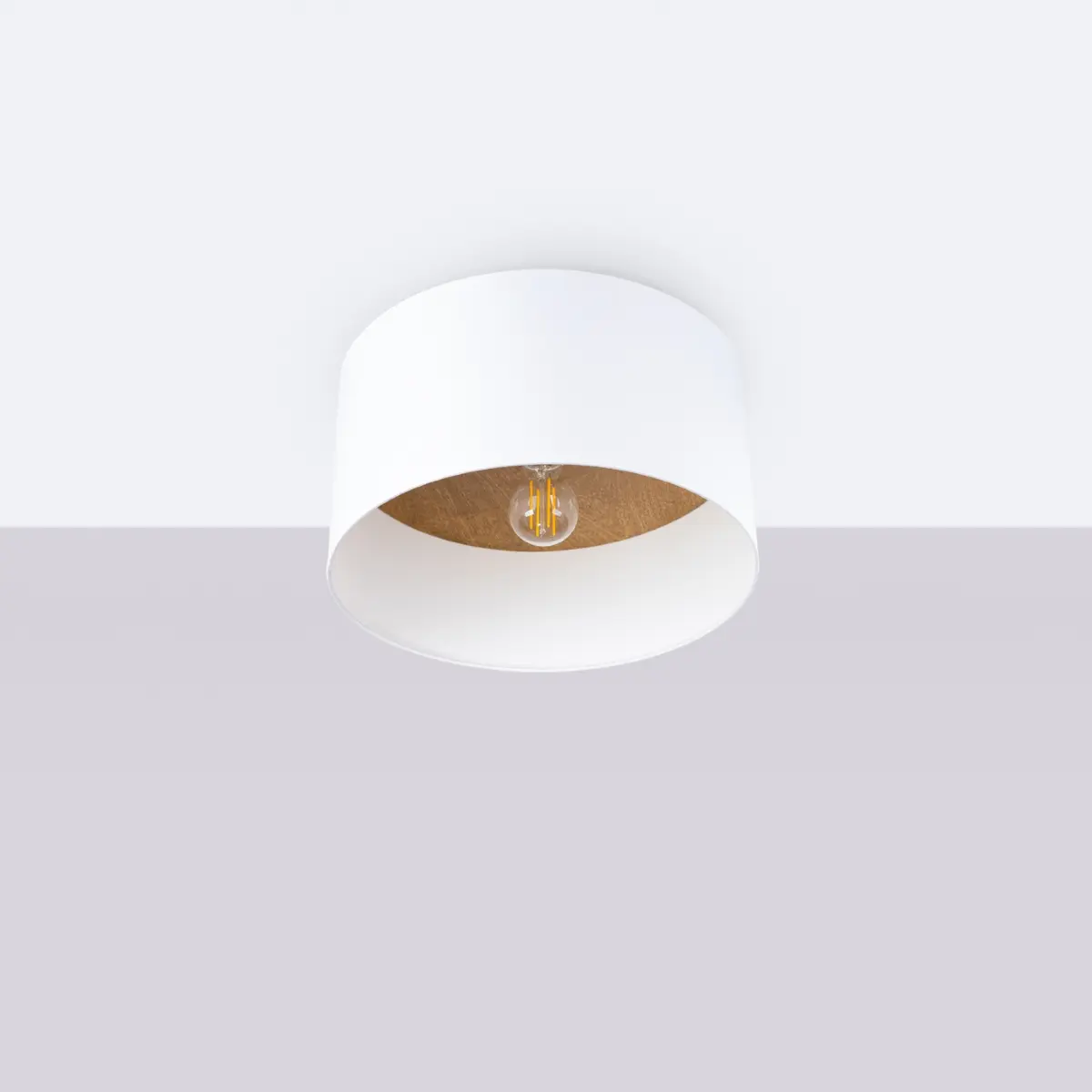 Plafon TELESTO biały/jasny brąz SL.1393 - Sollux Lighting - obrazek 3