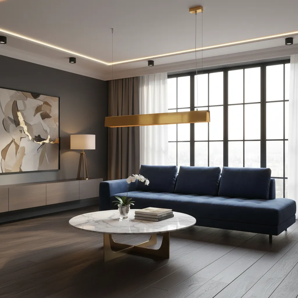 Lampa wisząca SPARK złota SL.1396 - Sollux Lighting - obrazek 2