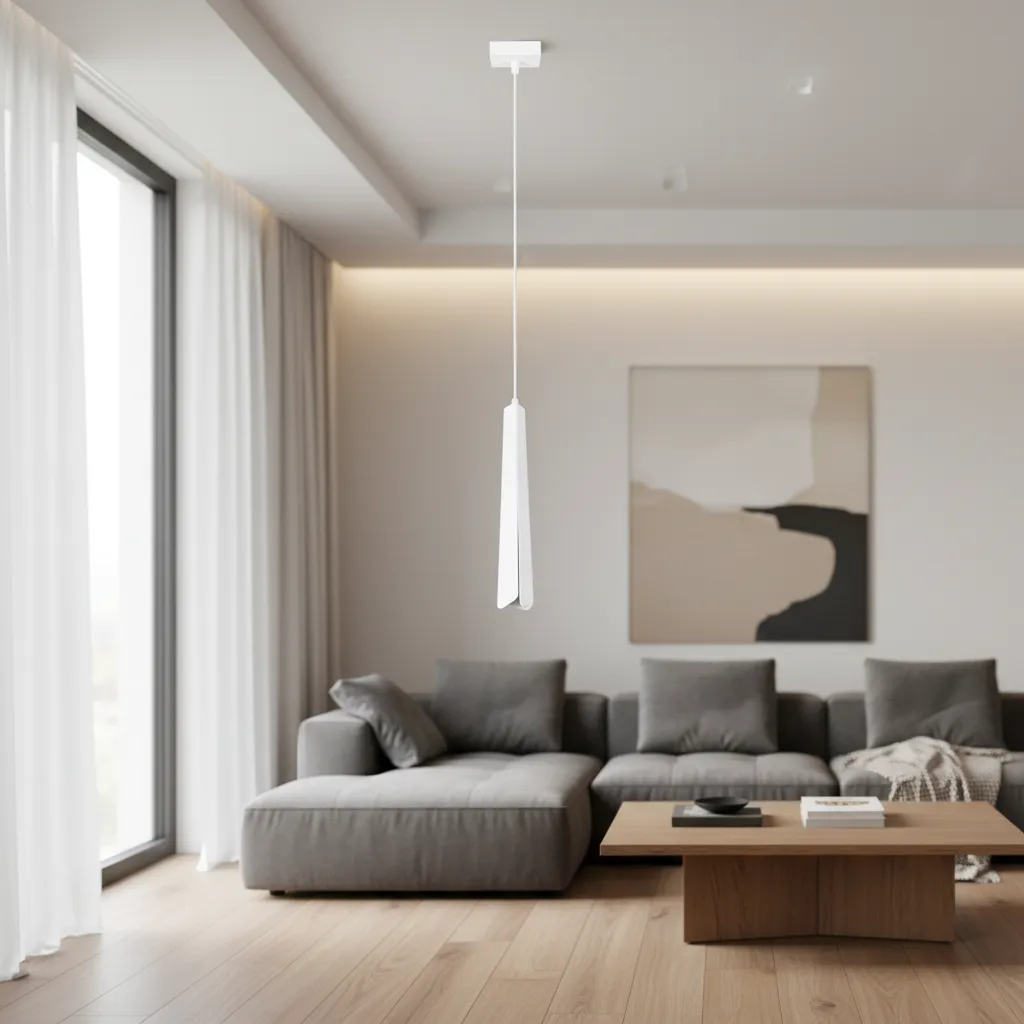 Lampa wisząca PRYSM 1 biała SL.1397 - Sollux Lighting - obrazek 2