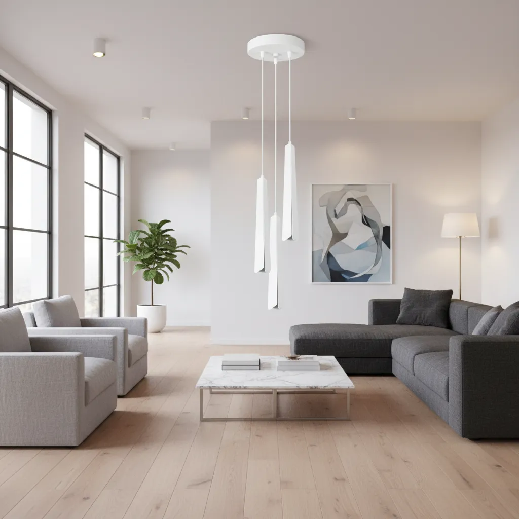 Lampa wisząca PRYSM 3P biała SL.1398 - Sollux Lighting - obrazek 2