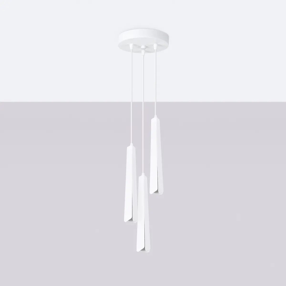 Lampa wisząca PRYSM 3P biała SL.1398 - Sollux Lighting - obrazek 3