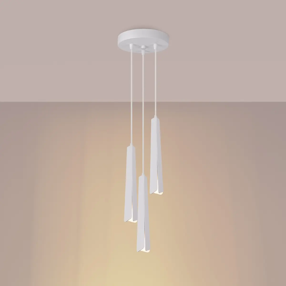 Lampa wisząca PRYSM 3P biała SL.1398 - Sollux Lighting - obrazek 4