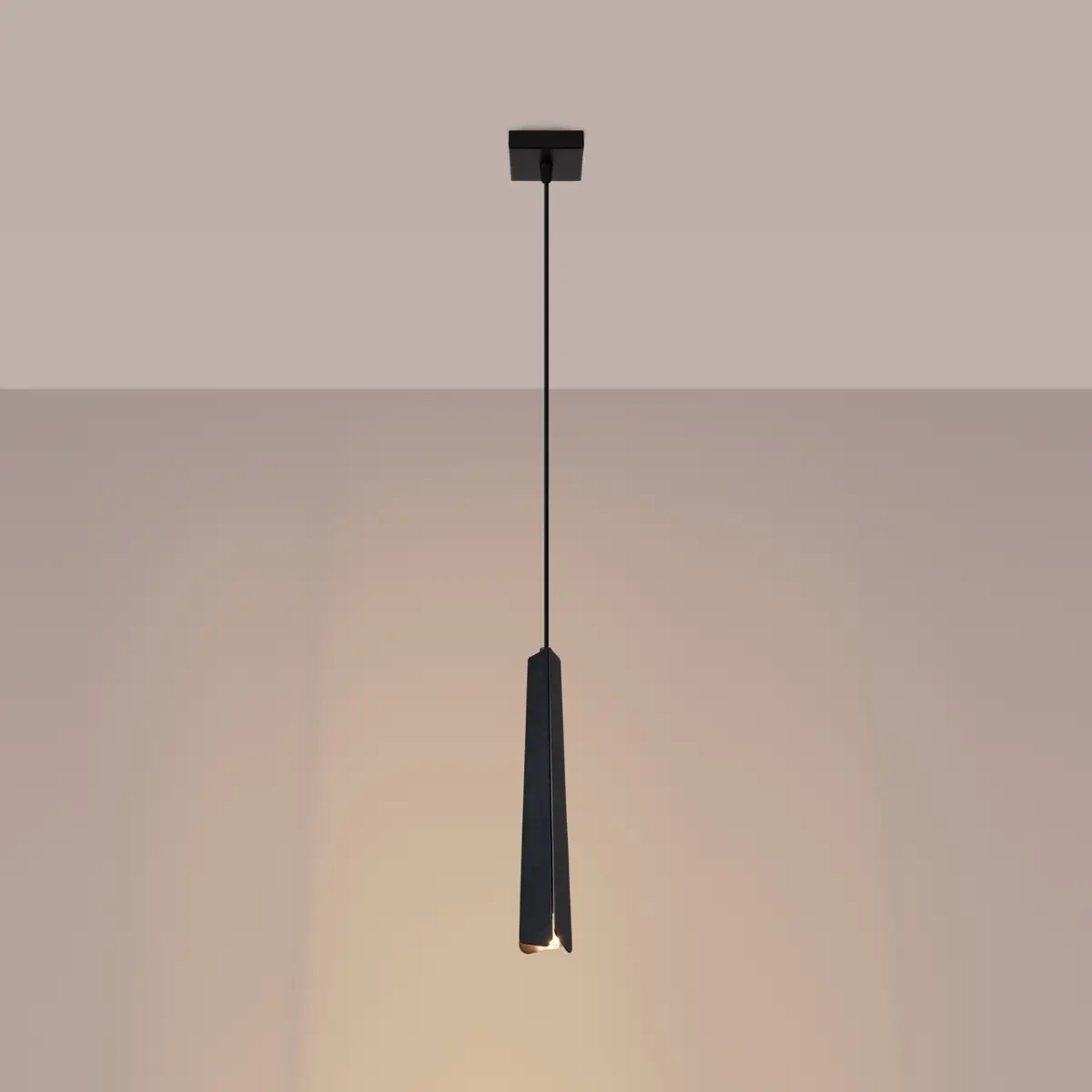 Lampa wisząca PRYSM 1 czarna SL.1400 - Sollux Lighting - obrazek 4
