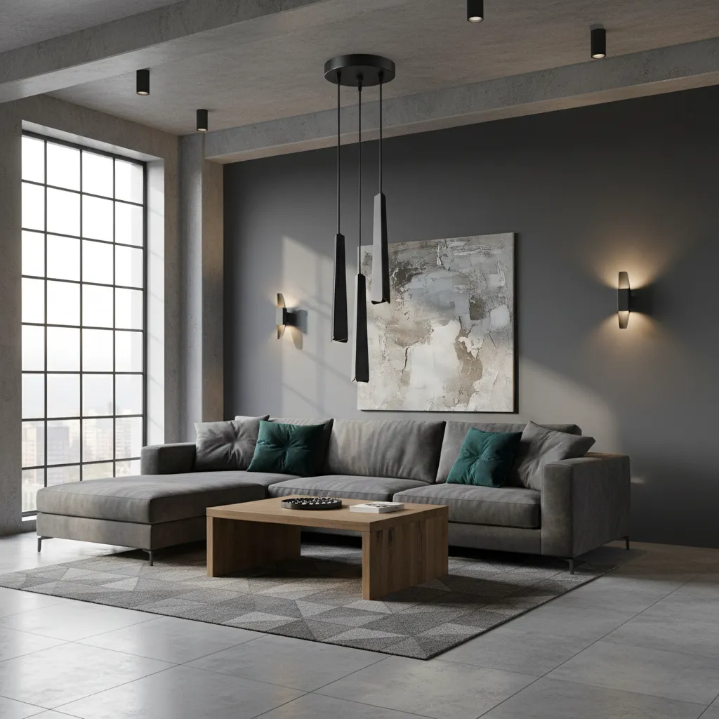 Lampa wisząca PRYSM 3P czarna SL.1401 - Sollux Lighting - obrazek 2