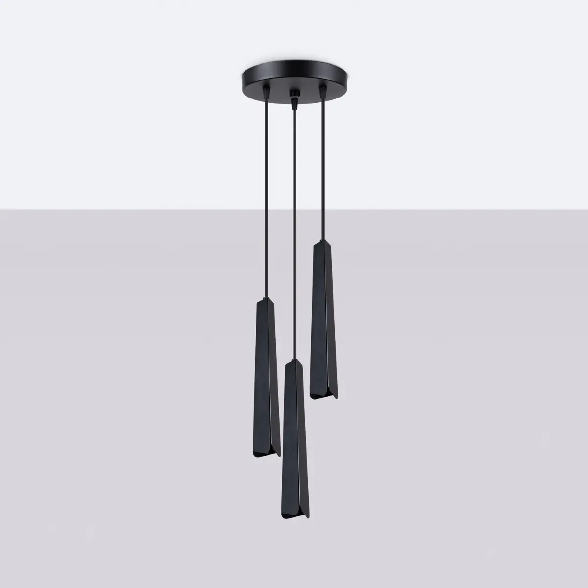 Lampa wisząca PRYSM 3P czarna SL.1401 - Sollux Lighting - obrazek 3