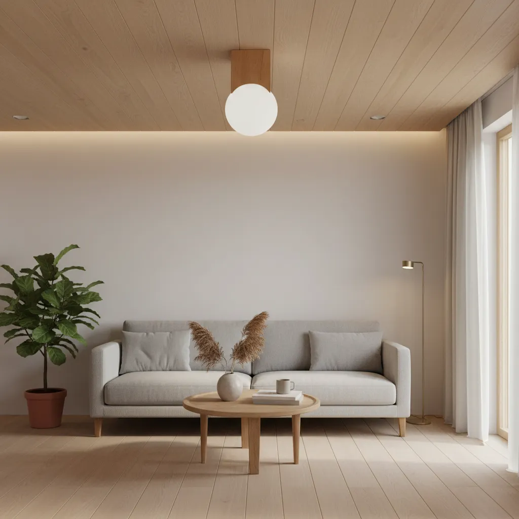 Plafon SOLIS naturalne drewno SL.1407 - Sollux Lighting - obrazek 2