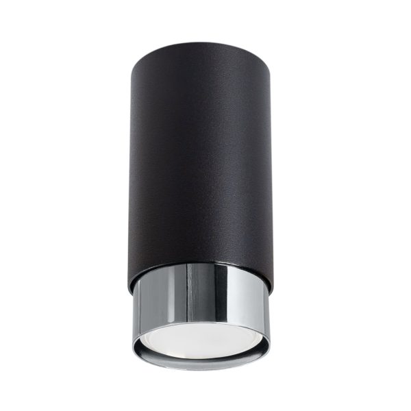 Plafon NERO 12,5 czarny/chrom SL.1408 - Sollux Lighting