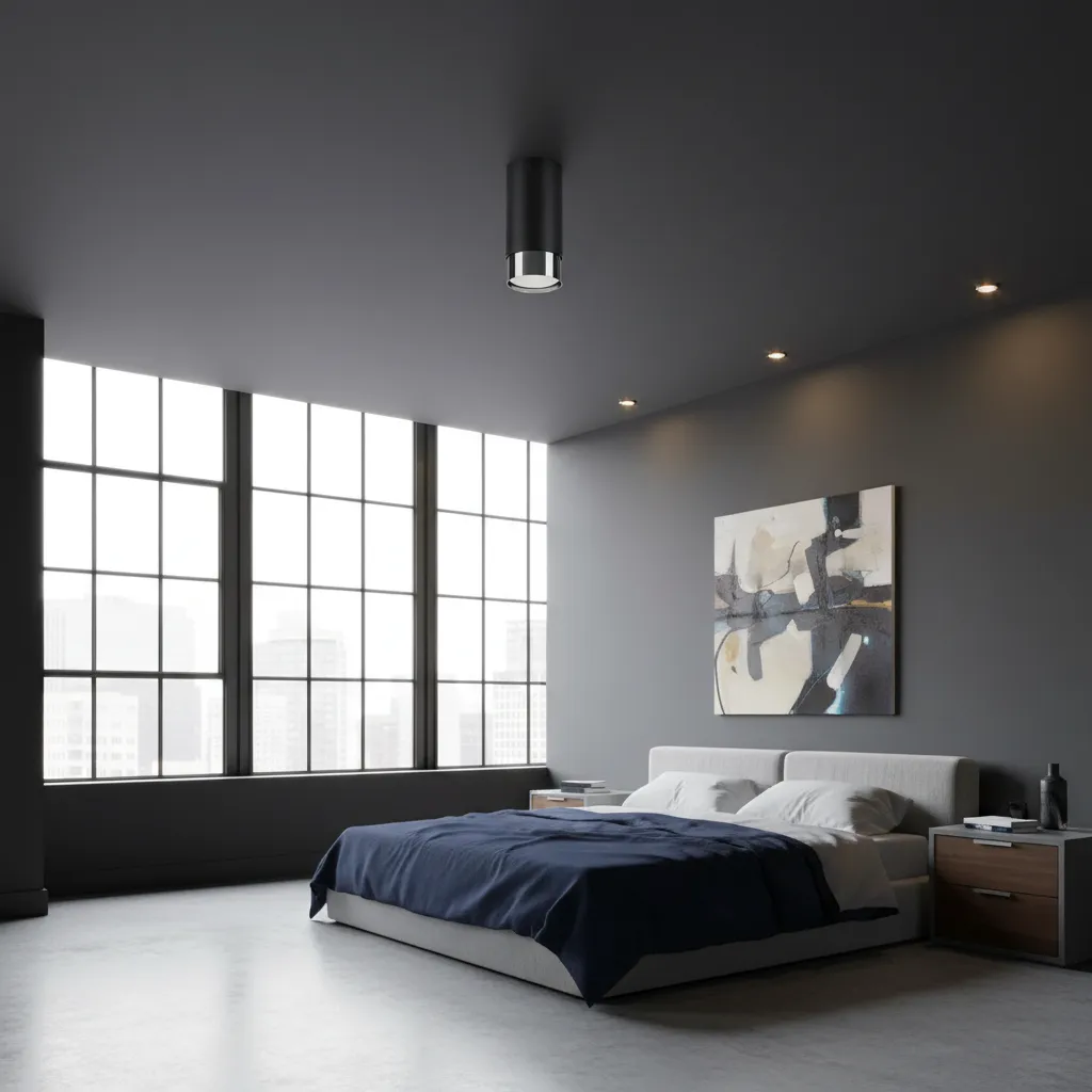 Plafon NERO 12,5 czarny/chrom SL.1408 - Sollux Lighting - obrazek 2