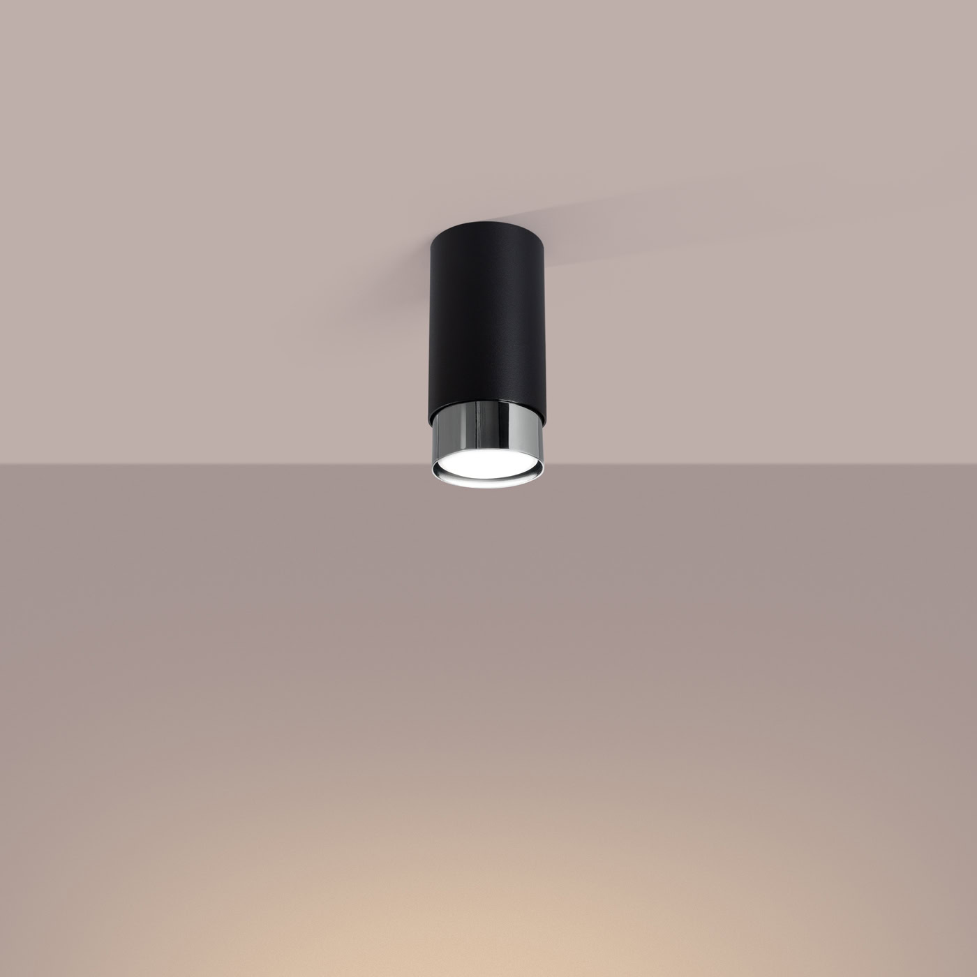 Plafon NERO 12,5 czarny/chrom SL.1408 - Sollux Lighting - obrazek 4