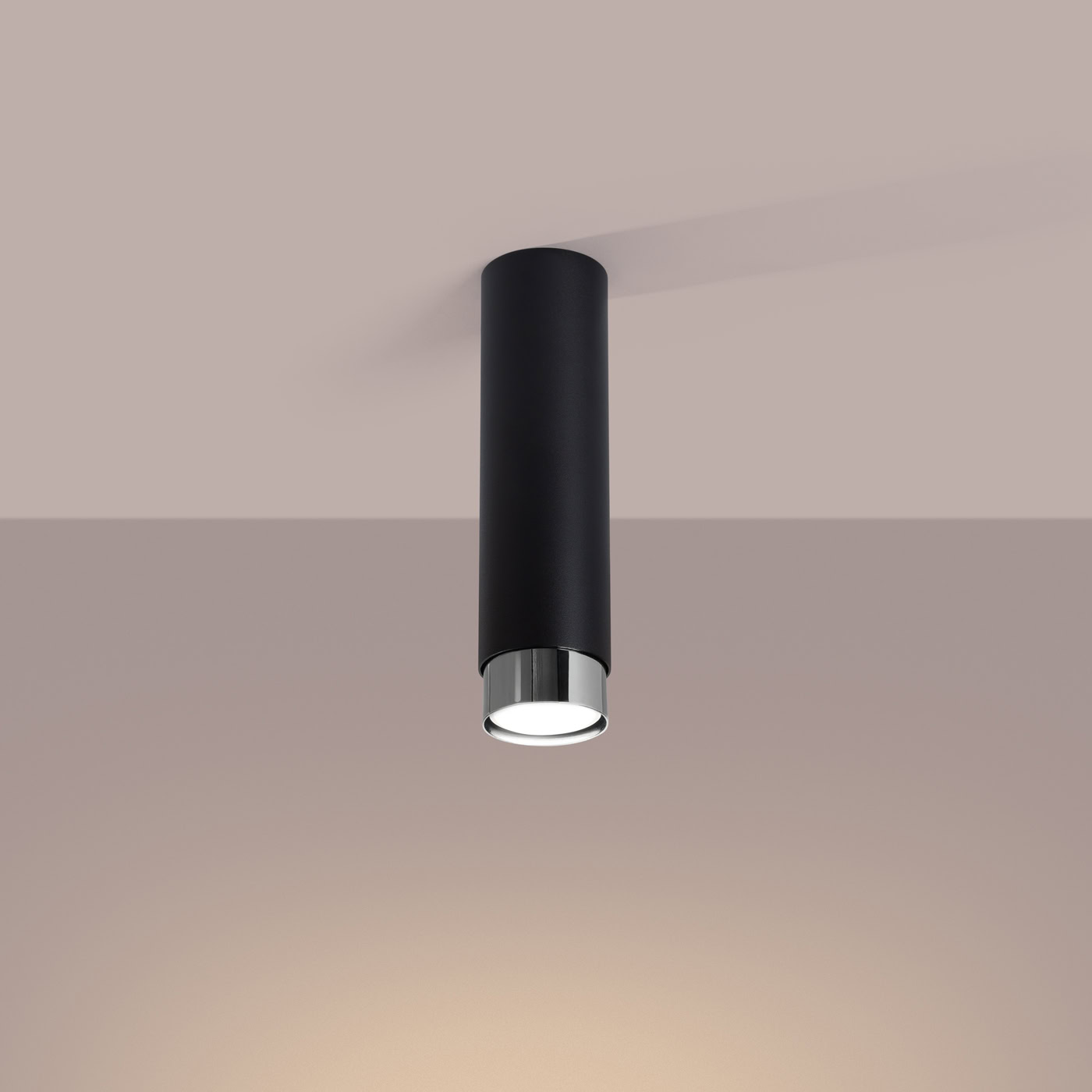 Plafon NERO 22,5 czarny/chrom SL.1409 - Sollux Lighting - obrazek 4