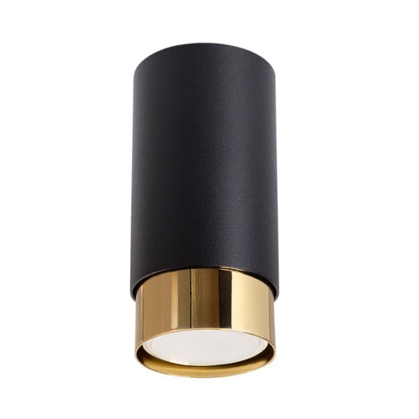Plafon NERO 12,5 czarny/Złoty SL.1410 - Sollux Lighting