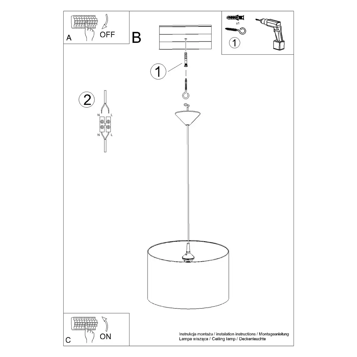 Lampa wisząca KITTY 40 SL.1421 - Sollux Lighting - obrazek 7