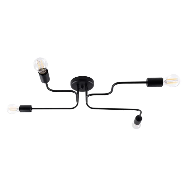 Żyrandol VECTOR 4 czarny SL.1446 - Sollux Lighting