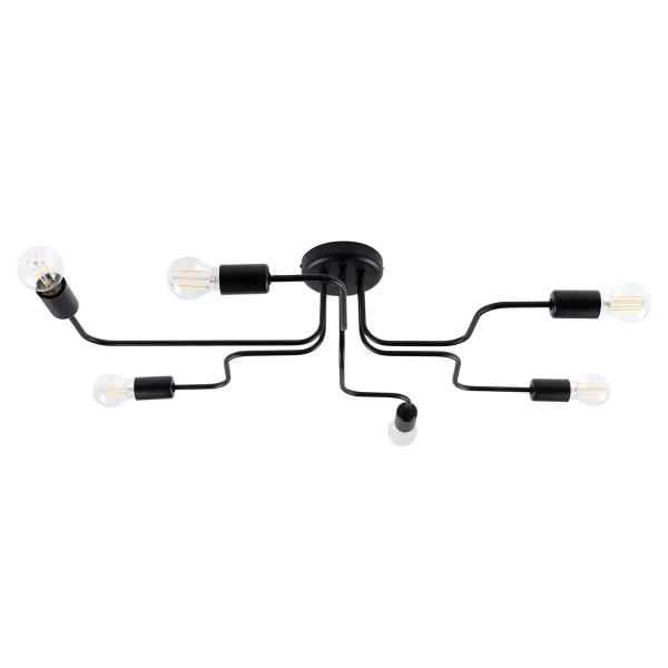 Żyrandol VECTOR 6 czarny SL.1447 - Sollux Lighting