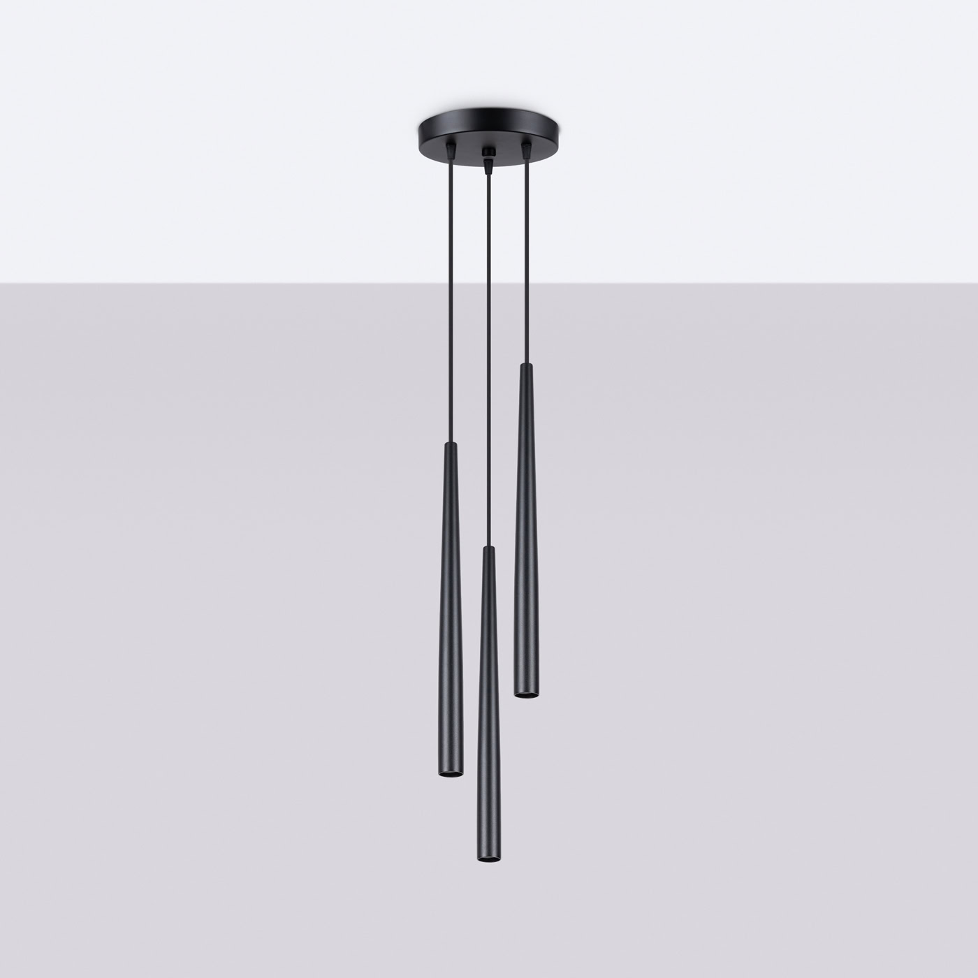 Lampa wisząca BLISS 3P czarna SL.1463 - Sollux Lighting - obrazek 3