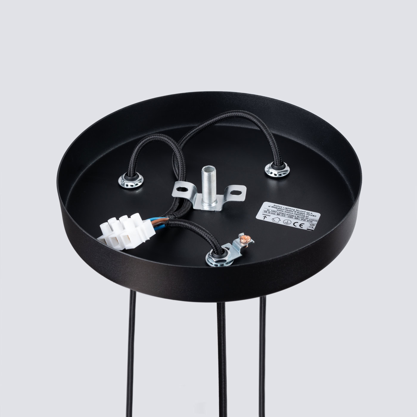 Lampa wisząca BLISS 3P czarna SL.1463 - Sollux Lighting - obrazek 5