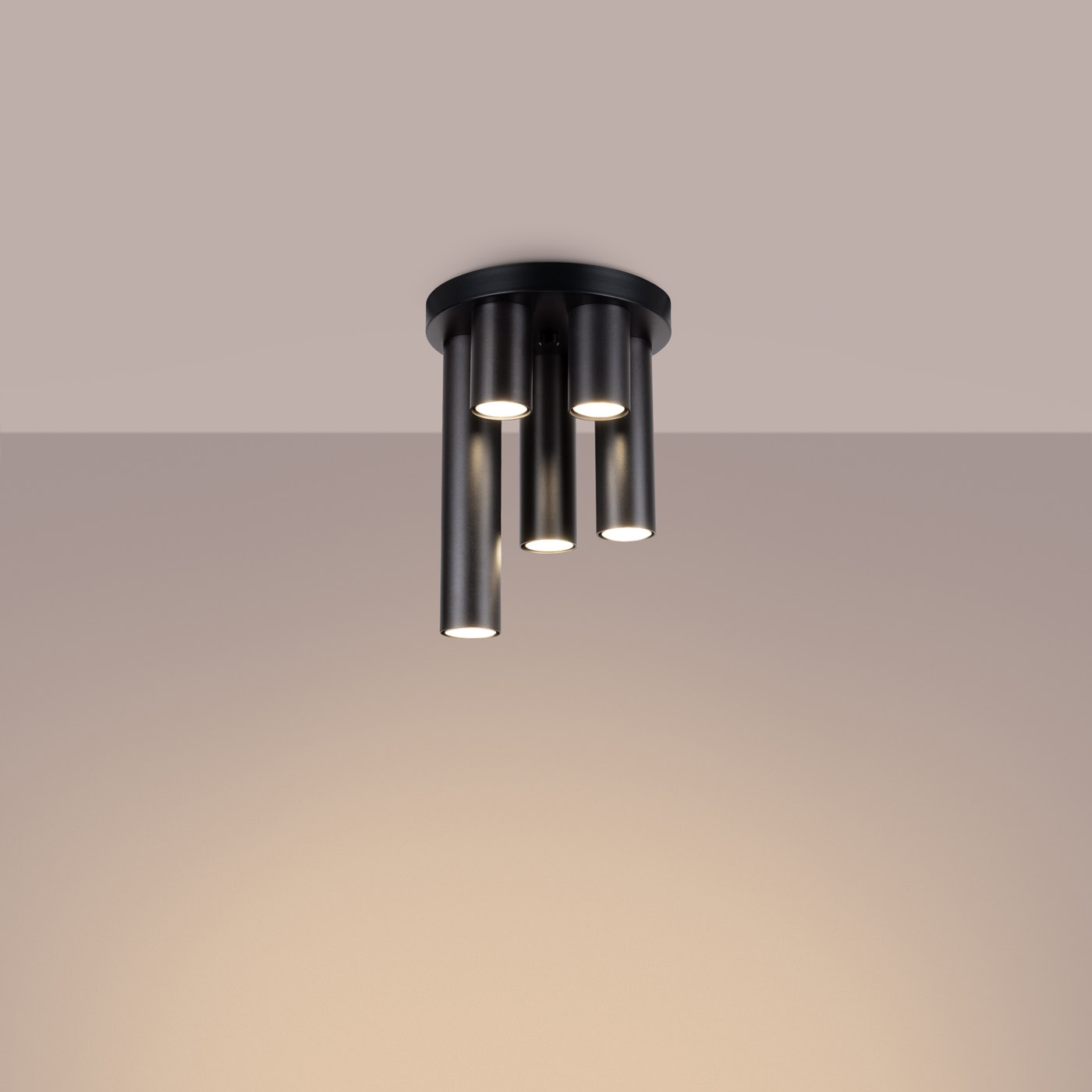 Plafon LAGOS 5P czarny SL.1467 - Sollux Lighting - obrazek 4