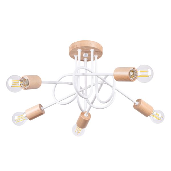 Żyrandol EMBER 5 Biały SL.1475 - Sollux Lighting