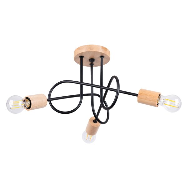 Żyrandol EMBER 3 czarny SL.1477 - Sollux Lighting