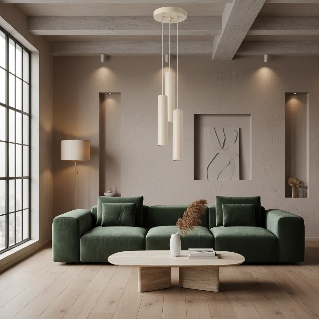 Lampa wisząca LAGOS 3P beżowa SL.1482 - Sollux Lighting - obrazek 2