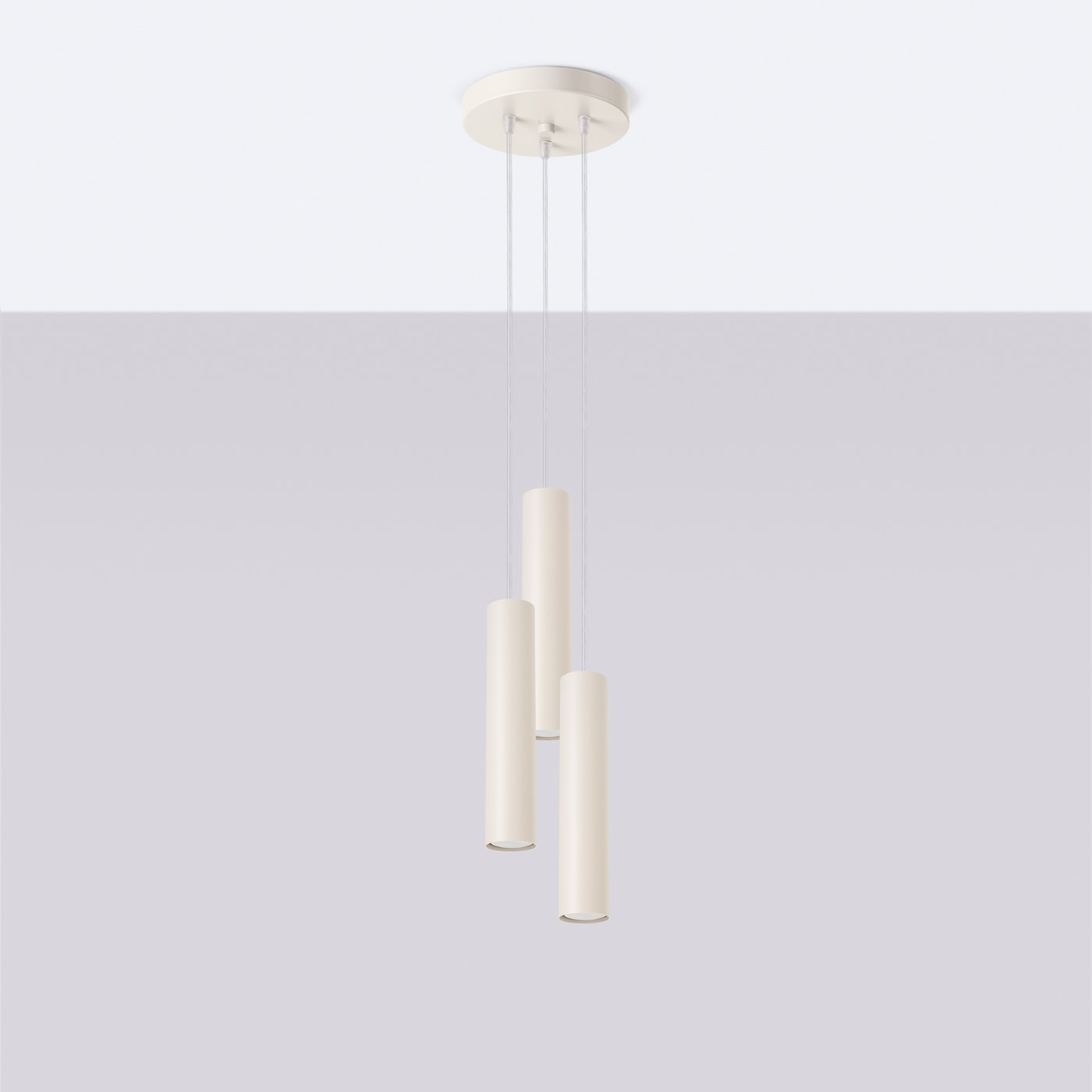 Lampa wisząca LAGOS 3P beżowa SL.1482 - Sollux Lighting - obrazek 3