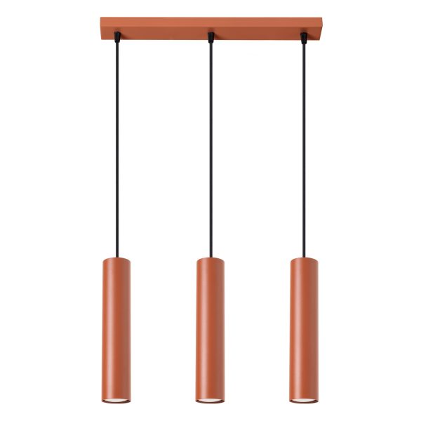 Lampa wisząca LAGOS 3L ochra czerwona SL.1491 - Sollux Lighting